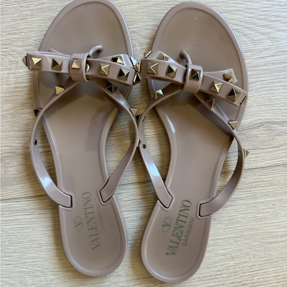 Valentino Women's Rockstud Poudre Sandals